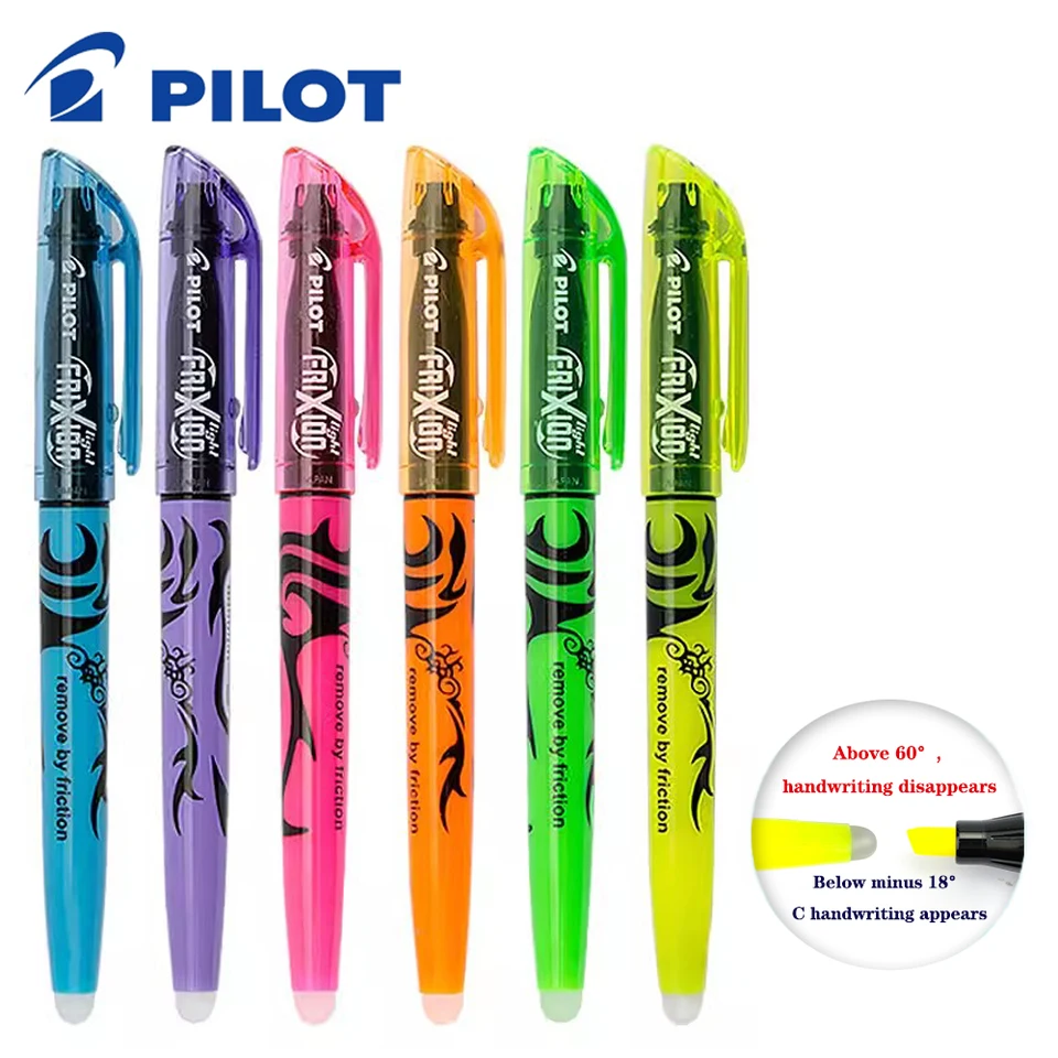 Japonský pilot SW-FL Frixion Erasable Erable Colored zvýrazňovacie fluorescenčné markery pero kawaii pastelové zvýraznenie roztomilé školské potreby