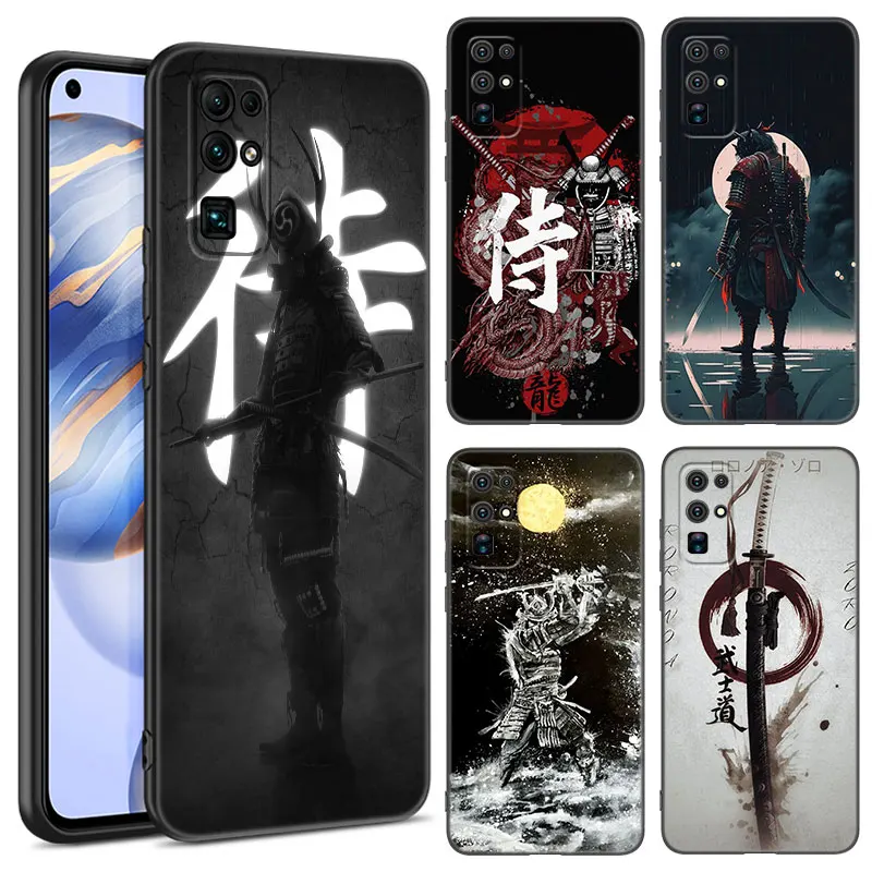 Japonský samurajský štýl čierny telefón pre cti 70 90 200 Magic 4 5 6 Lite x5 x6a + x6s x7a x8a x8b x6 x7 x8 x9 4g x9a x9b 5g 5g