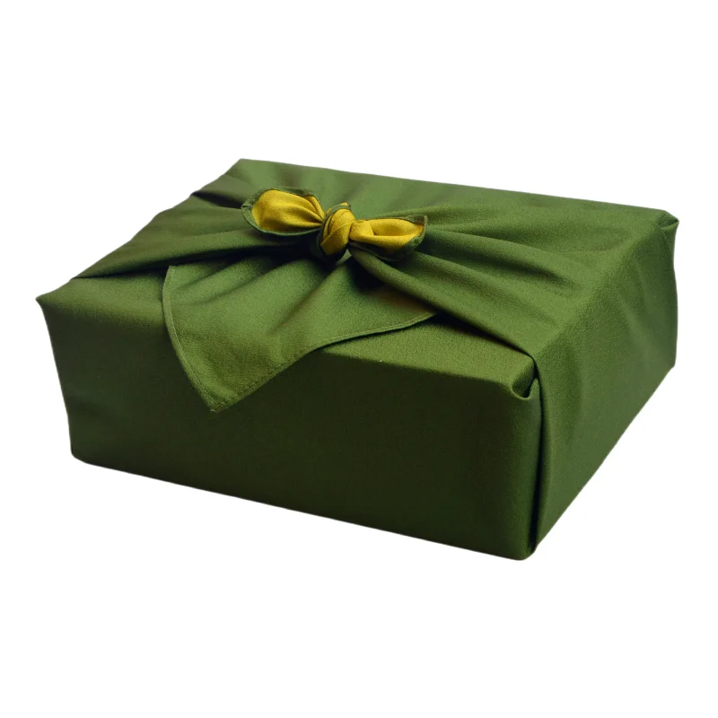 Japonský štýl balenie handry furoshiki vreckovky s pevnou farbou Tradičné tkanina darčekový box obal 70x70cm