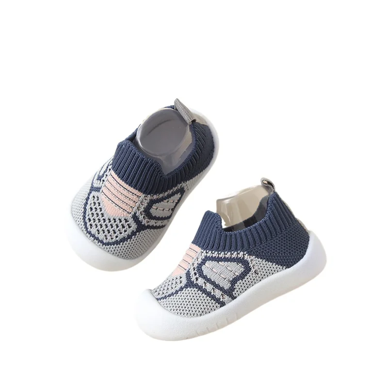 Jarná mäkká podrážka detské ponožky pletivo unisex dieťa anti sklz podlahové ponožky pre deti 0-3t ľahké topánky First Walkers
