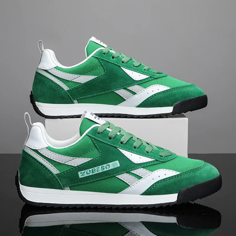 Jarné letné zelené značky retro topánky Trainers Men Plimsolls outdoor Canvas Športové topánky pánske ležase tenisky Zapatillas hombre
