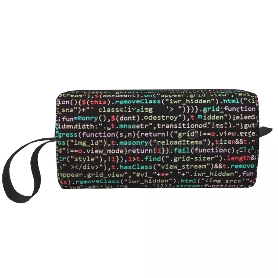 Java skript kód make -up taška kozmetický organizátor úložný priestor DOPP Kit Kozmetická taška pre ženy krása cestovanie ceruzky puzdro