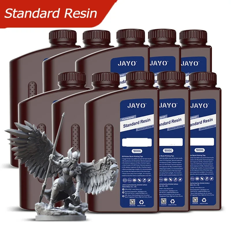 Jayo Impresora 3D Resina Standard/Water Washab/ABS-Like/PA-like10kg UV fotopolymérna živica kvapalina 405nm pre LCD 3D tlačiareň