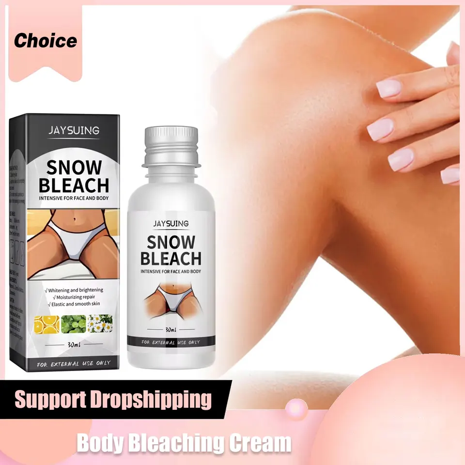 Jaysuing Body Biely-ing Cream Súkromné ​​diely Dark Under Paleaching Zvlhčovač Odstráňte melanínový krk kolená lakan