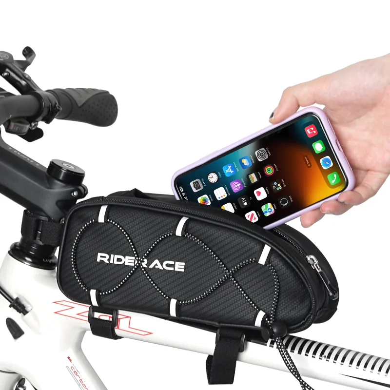 Jazda na bicykli horná trubica prenosná prenosná PU dažď nepremokavá vodotesná mtb štrk na bicykli predné vrecko Road Cyklovanie doplnkov