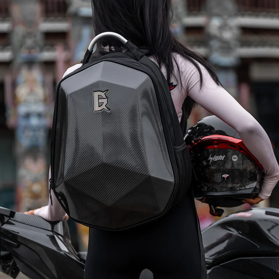 Jazda na motocykli Rozbaliteľná batohová batohová shrupka vrecko Rainoproof Kynight Helmet Laptop Taš