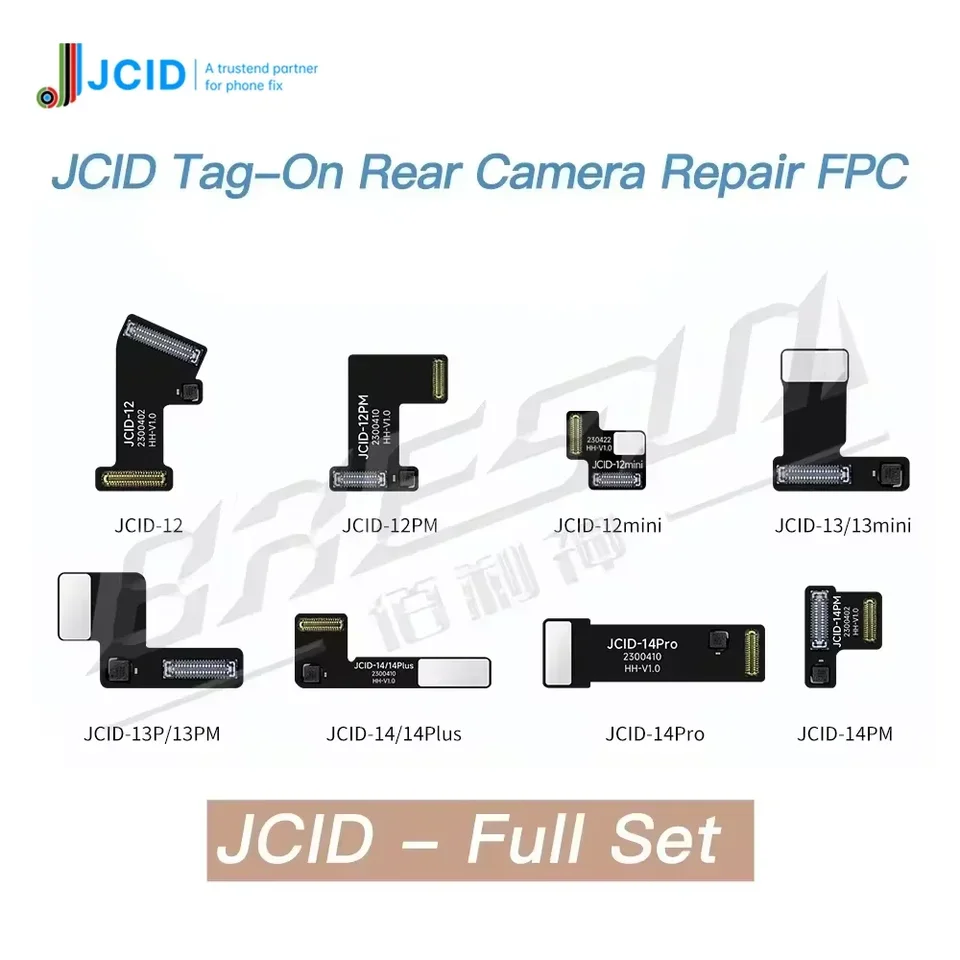 JC JCID TAG-ON COMERA NEBEZPEČNÁ OPRAVA FPC FLEX pre iPhone 12 13 14 15 plus Pro Max