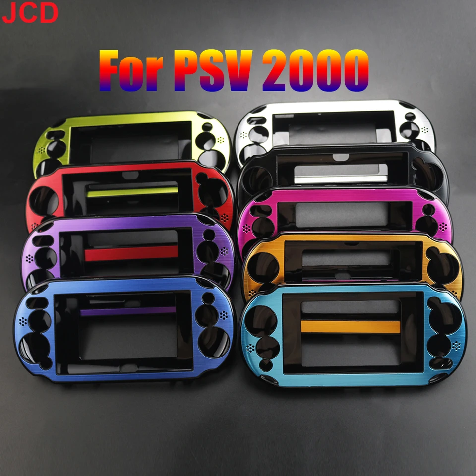 JCD 1 kus hliníkový kovový kovový kryt kryt pokožky ochranná škrupina pre PSV 2000 Controller PS Vita 2000 PSV PCH-20 Príslušenstvo