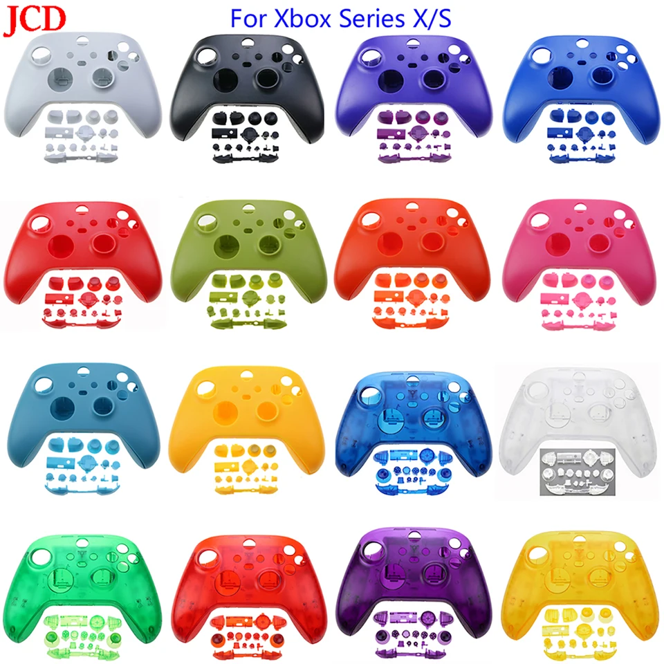 JCD 1 set pre Xbox Series XS Ovládač Ovládací kryt shell shellu predné puzdro a kompletné tlačidlá