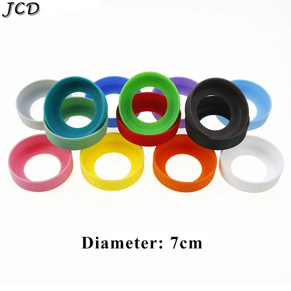 JCD 7CM Silikónový pohár spodnej kryte Coaster Ruckve Cup Cover Cover Pieskový plášť odolný voči závitu pohárového puzdra