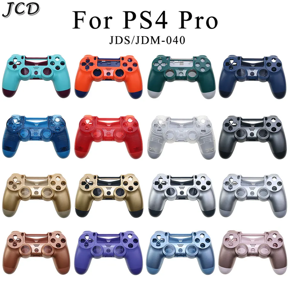 JCD Plastový predný kryt zadného krytu shellovej plochy pre kryt čelnej dosky pre PS4 PRO 4.0 JDS-040 JDM-040 Ovládač CORNATUR