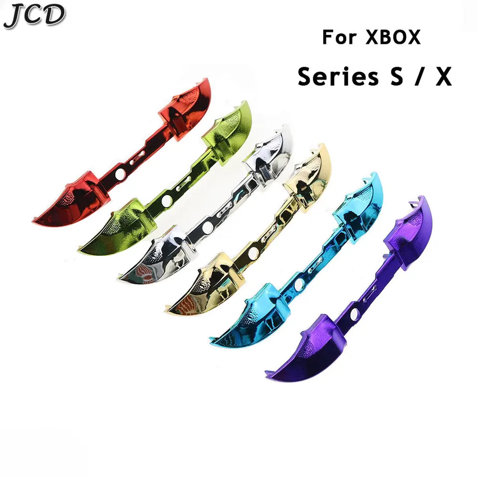JCD pre Xbox Series X LB RB Bumpers Chrome Spúšťa tlačidlá Výmena za opravu ovládača Xbox Series S