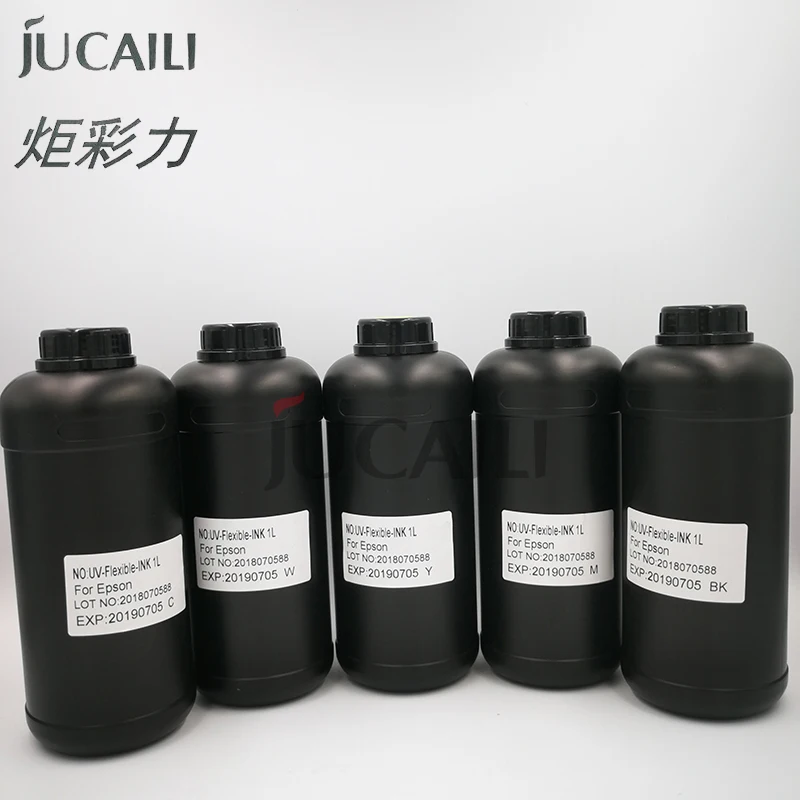 JCL 1L Flexibilný kožený atrament pre Epson DX6 XP600 UV Fľaša tlačiarne fľaša A2 A3 A4 L1800 L805 R2000 R1390 Soft Atrate