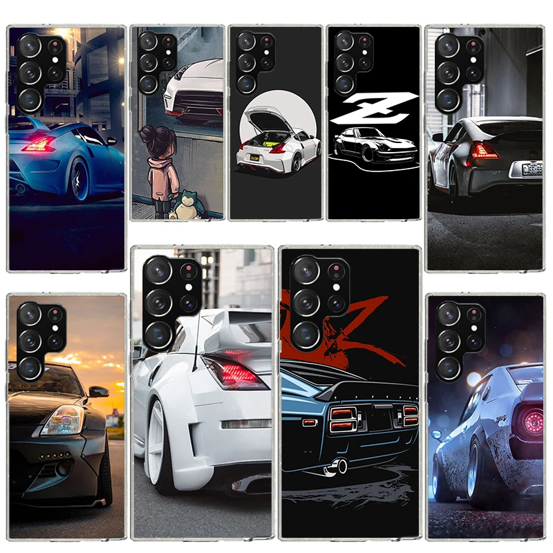 JDM Sport Car 350Z 370Z 240Z Soft Silikone Puzdro pre Samsung Galaxy S24 S23 S22 Ultra S21 S20 Fe S10 Plus S10E S9 S8 + Cove