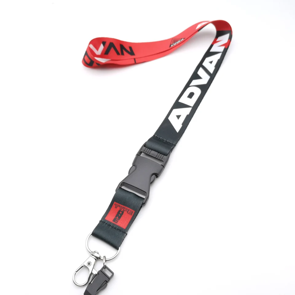JDM Style Advan logo Lanyard Keychain mobilný telefón Kľúč zavesenie krku krk na krk keyring motocyklové automatické príslušenstvo