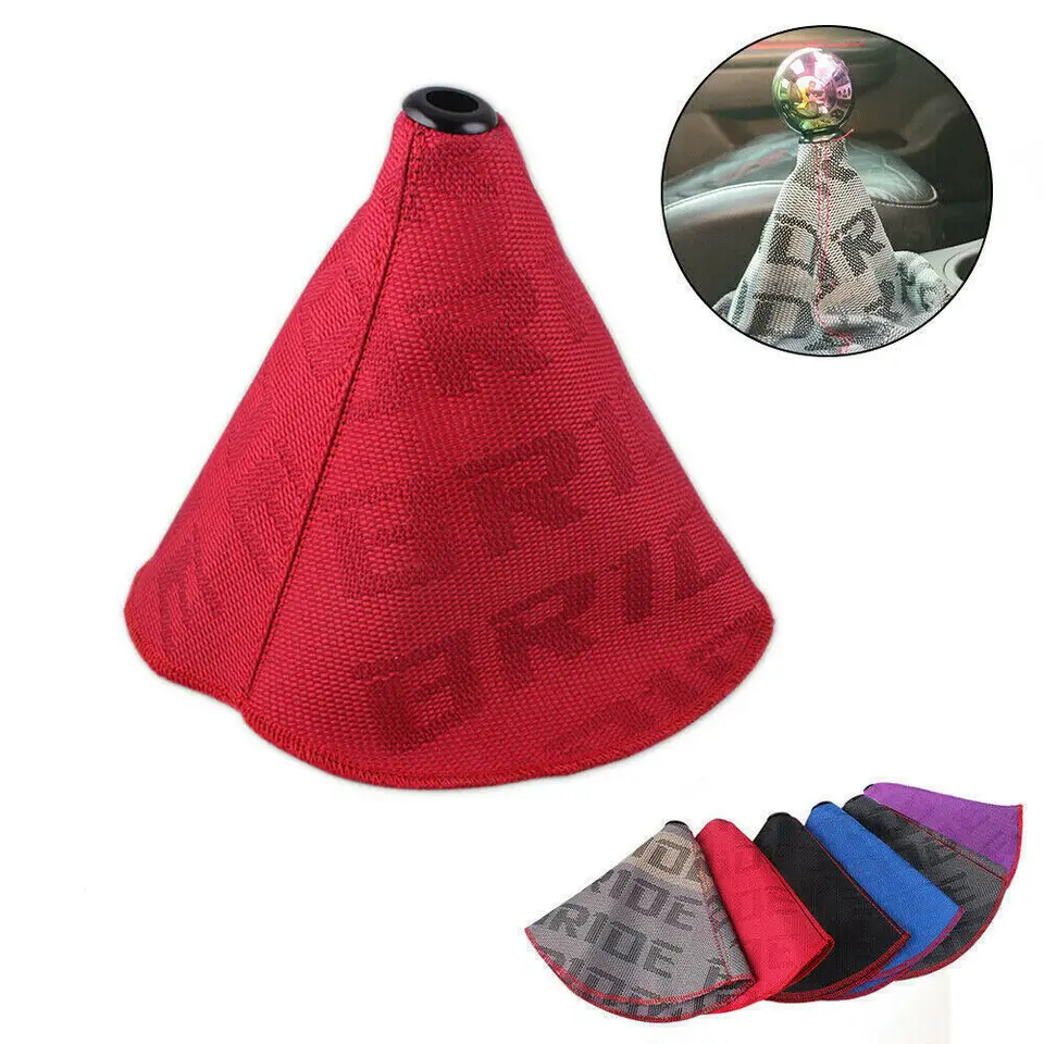 JDM Style Bride Canvas Universal Shift Lever Lever Cover Cover Cover Racing Cover Shift Shift Cover Golier
