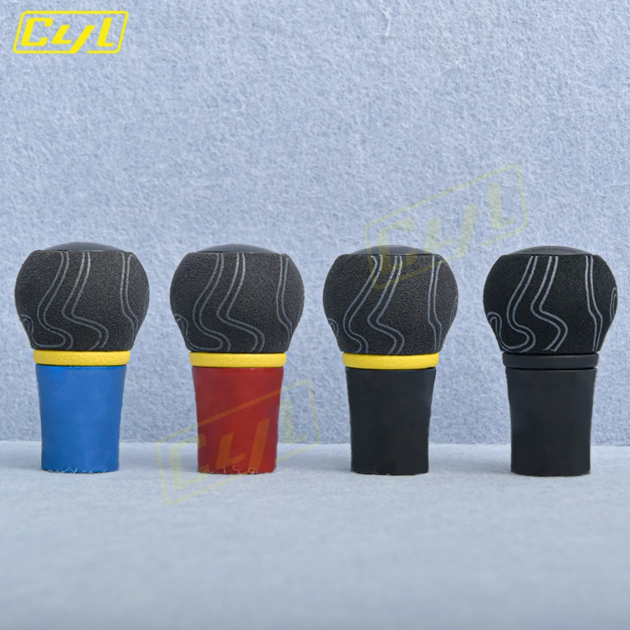 JDM Universal Ultra Graffiti Suede Leather Shift Shift Gomc Racing Sports Manual Gear Stick Shifter Gomb