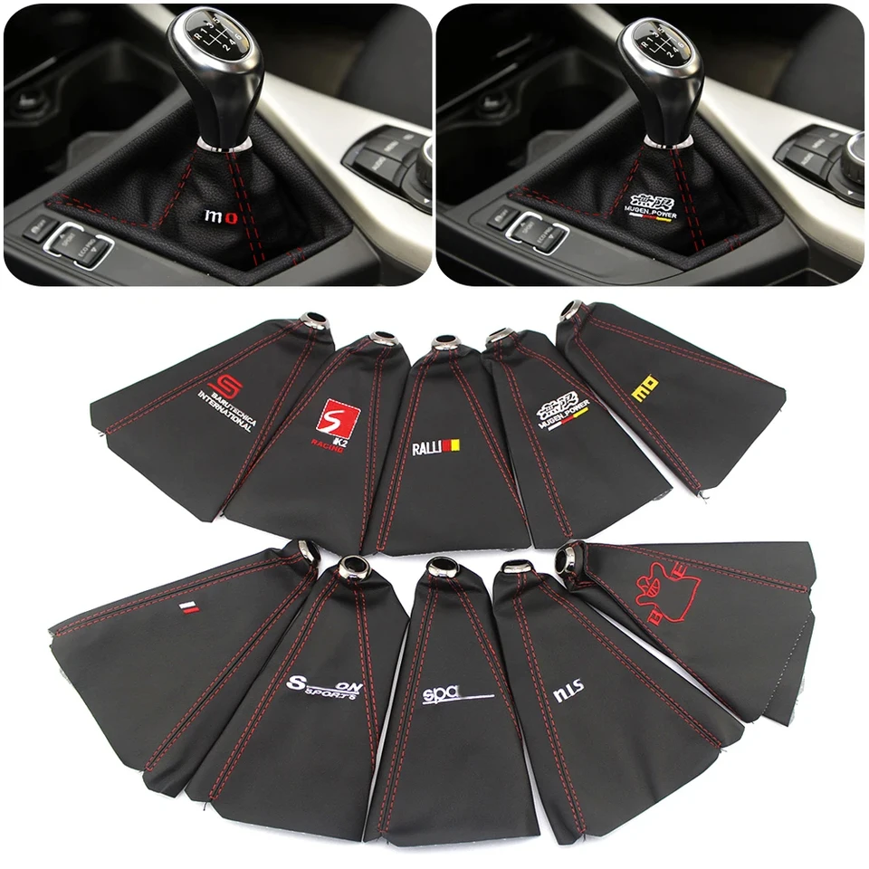 JDM v štýle Universal Shift Gomb Boot Gear Shift Geer Gaiter Automobile radiaci páka páka zavádzací kupý