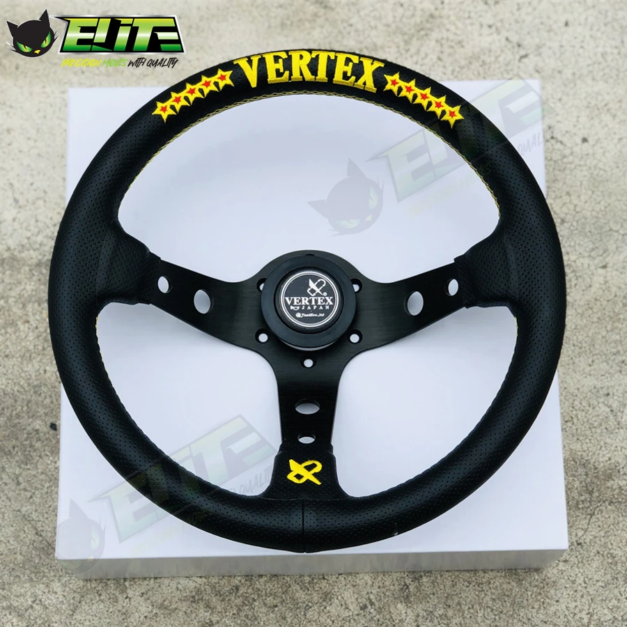 JDM Vertex 10 Hviezdne výšivky volant Universal 13inch Tuning Športový volant