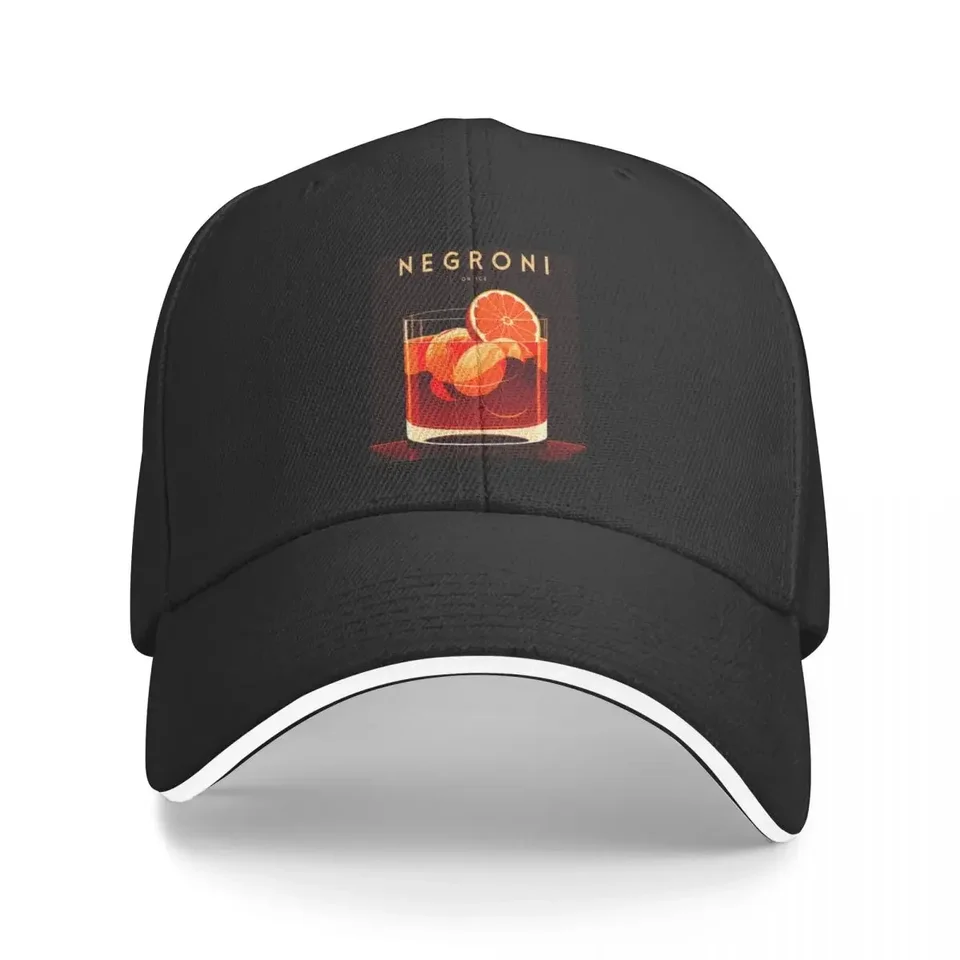 Je čas kokteilu! Vintage plagát negroni baseballovej čiapky Sun Cap Hat Baseball Cap Rugby Women Beach Fashion Men's