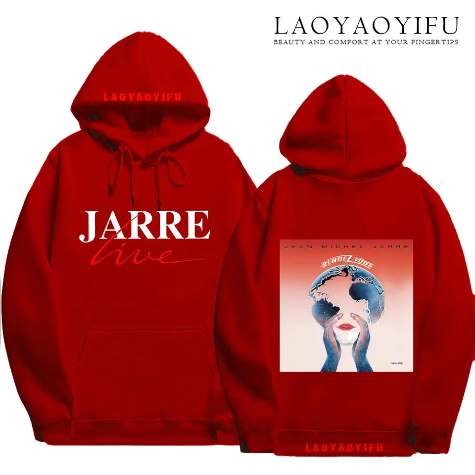 Jean Michel Jarre Oxygene Fan Merchandise mikiny s dlhým rukávom Príležitostné štýlové pohodlné topy pre oboch mužov dám
