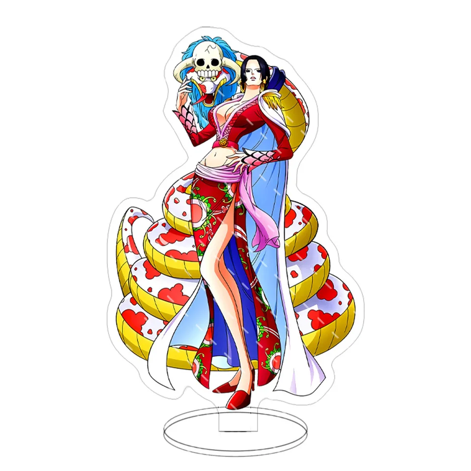 Jeden kus anime akrylovej postavy Luffy Zoro Ace Hancock Robin Battle Scene Action Desktop Figures Model Ozdobia hračky