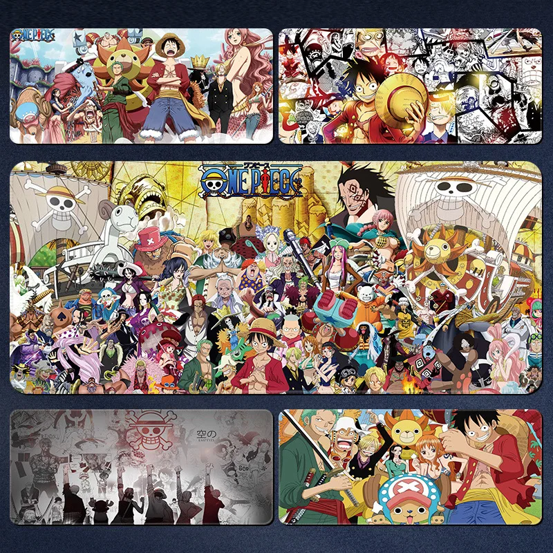 Jeden kus opíc D Luffy Roronoa Zoro Boa Hancock Mouse podložka Veľká anime postava Dlhý zhrubnutý okraj počítačový počítač Cool Cool