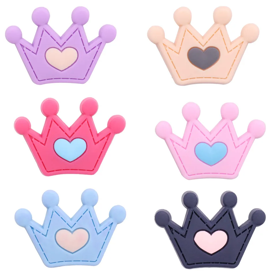 Jeden predaj 1ks kawaii karikatúra farebná korunka srdca pvc kúzla fit náramky záhradné obuv