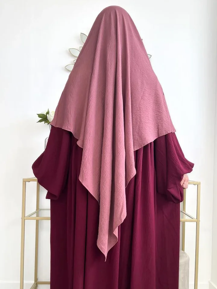 Jedna vrstva dlhá Khimar Ženy Moslim hidžáb Ramadan Prayer odev Eid hidžabs Islamská kravata späť modlitba Djellaba niqab Jilbab 2025