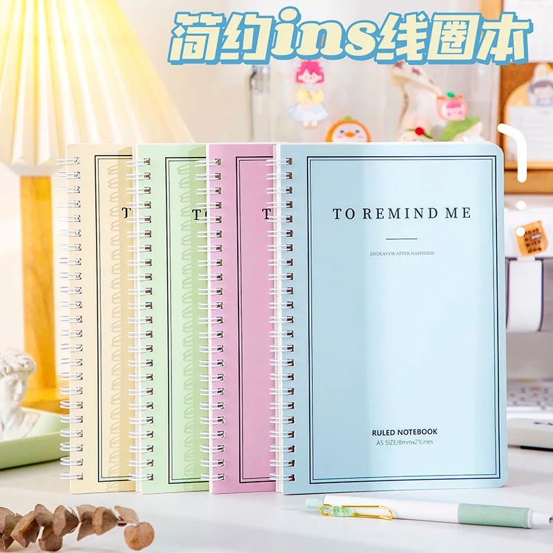Jednoduchosť A5 Cievková kniha 60 listov zahusťuje SMLL Fresh Style Notebook Candy Farebné kancelárske potreby pre študentské kancelárske školy