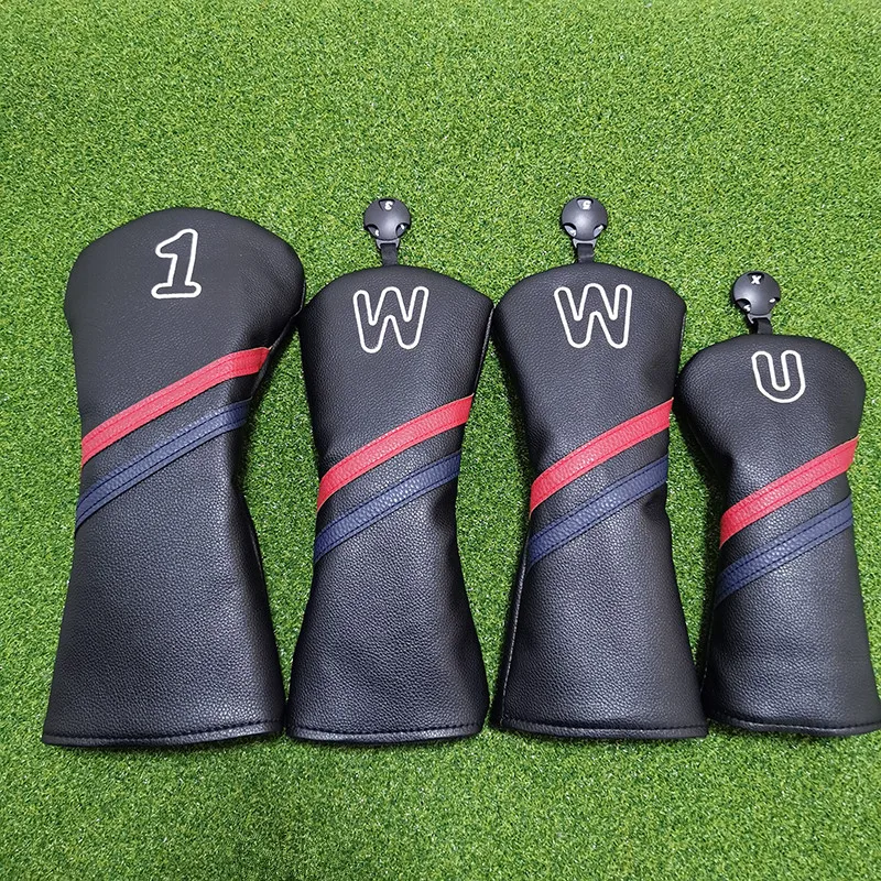 Jednoduchá atmosféra Golf Woods Headcovs Golf Covers pre vodičské plavebné lesy kluby Sada hlavy PU kožené unisex