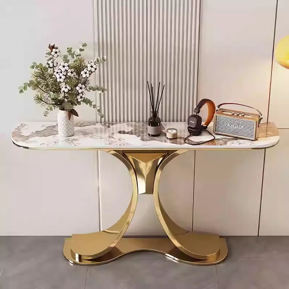 Jednoduchá krása chodníčka Trend Trendy Moderná pochúťka Unikátny dizajn rohového stola minimalistka Tabel Console Hallway Table Furniture