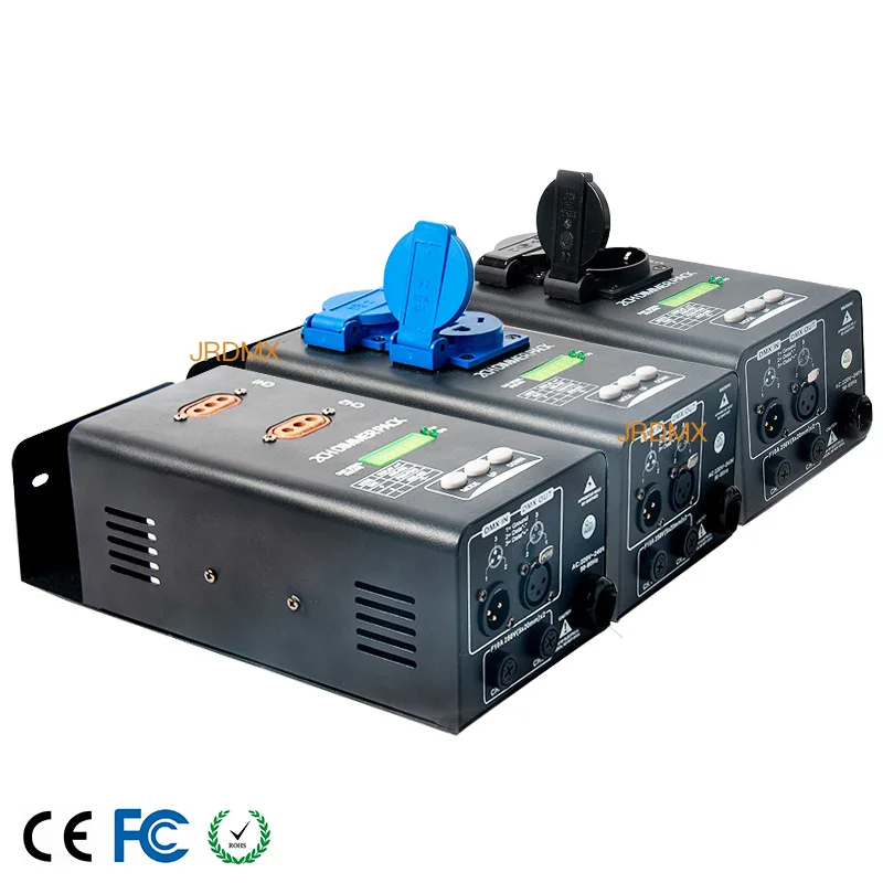Jednoduché 2 kanály DMX 512 Dimmer Pack 2ch Etapa Light Performance Zariadenia Lineárny ovládač stmievača EÚ/US/AU/UK SOCKET