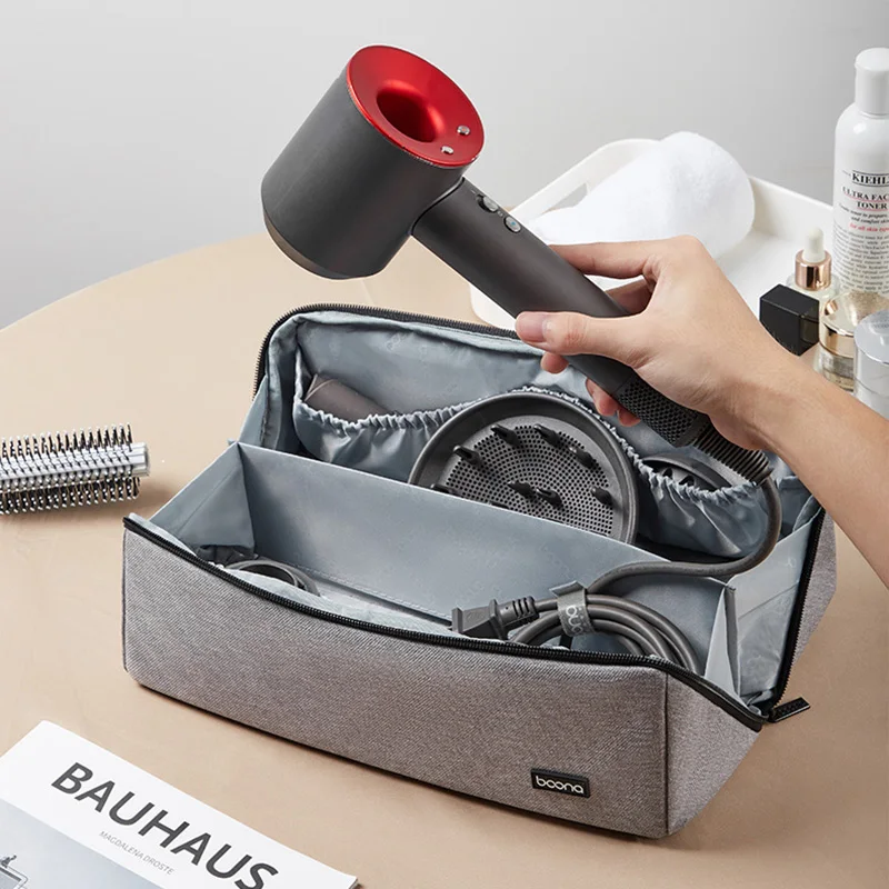 Jednoduchý kožený dysonový suchár Organizátor Dyson Curling Iron Protector Laifen Hair Sušer Cestovné vrecká na vrecká