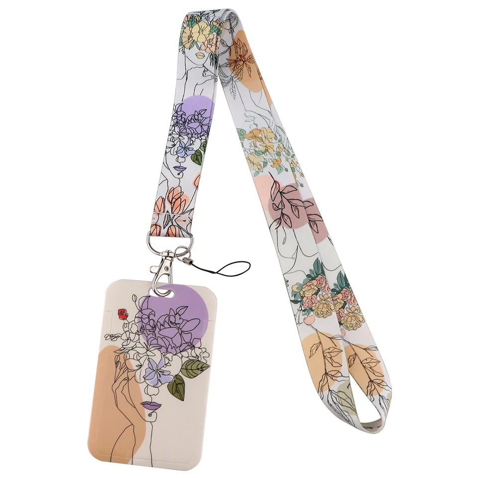 Jednoduchý štýl krásna žena mobilný telefón LANYARD FOR PLAPS PLAS PLAPS Kľúčokain fotoaparát remienok ID karta posilňovňa USB Závesné lano