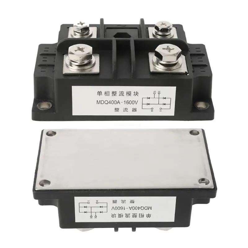 Jednofázový usmerňovač mostík Modul MDQ 400A 1600V Vysoko výkonný diódový modul 1 fázový diódový kovový kovový mostík usmerňovač