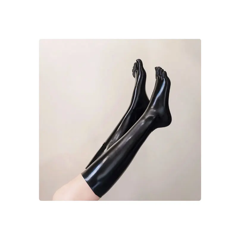 Jednorazové plesníky Rubbergummi Stocking 5 prstov Middle ponožky Päťminát ponožky 0,4 mm unisex pre ženy, ktoré muži nosia s bodyitou