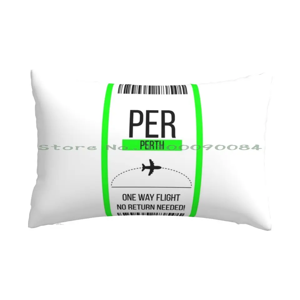 Jednosmerná vstupenka do Perthu! Vankúšový puzdro 20x30 50*75 SPALO SPIELO Kryptomena Bitcoin BTC Ethereum Blockchain Litecoin Zvlnenie Litecoin