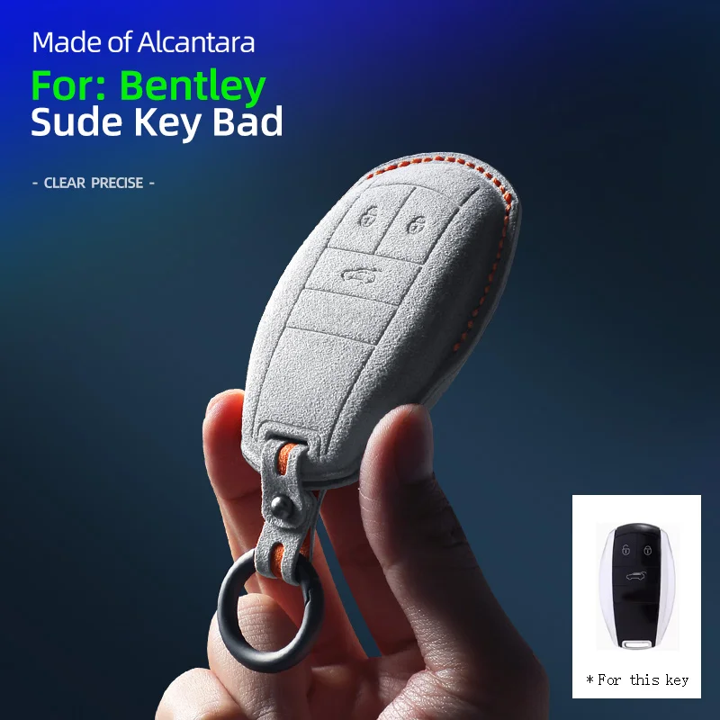 Jedná sa o Bentley Key FOB vhodný pre modely Bentayga, Continental a Flying Spur, vyrobené zo semišu Alcantara Faued.