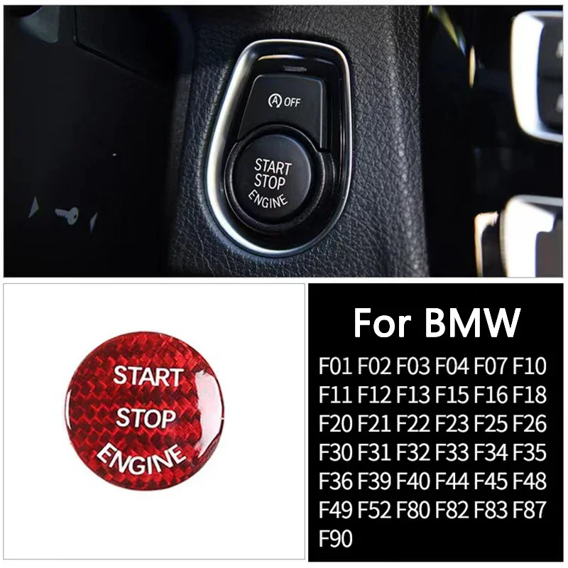 Jedným kliknutím Štart dekorácie nálepky na spustenie gombíka motora pre BMW F30 F10 F20 F15 F21 F32 F36 G30 F02 F11 F15 F13 F30 F31