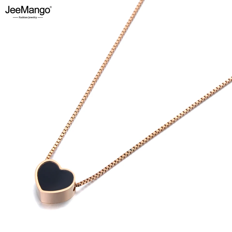 JEEMANGO WHITE/BLACK SHELL LOVE SRDCE SRDCE PACK PREJEKTNÉ NÁKLADY PRE ŽENY ROSKÁ ZLATNÁ FARBA ZTADLESNÁ OCELNÁ KURKLACÍ NÁKLAD JN19136