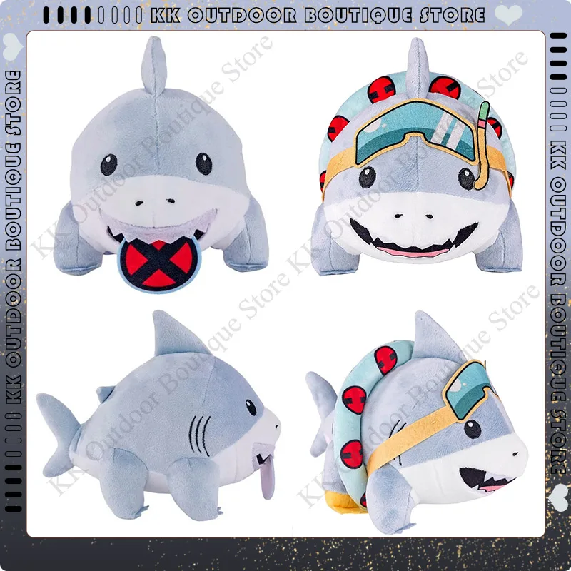 Jeff The Land Shark Toy Jeff Plush Cute Plushie Cartoon Shark Online Star Hviezda Domáca dekorácia Dolu Doll Darček Darček