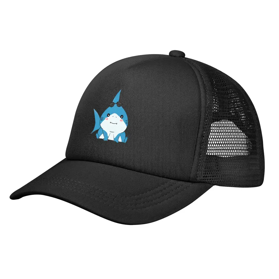 Jeff The Landshark Cortoon Mesh Baseball Caps Dospelý klobúk s klobúkom priedušný Snapback Caps Racing Cap Trucker Cap