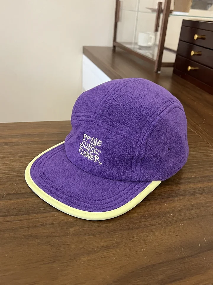 Jesenná a zimná ulica Kontrastná farebná plochá hrana baseballová čiapka Detská trendy značka Thermal Hat Cap