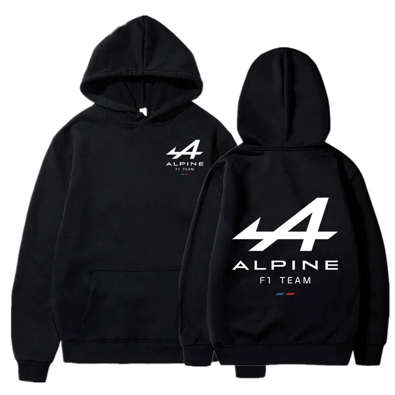 Jesenná mikina pre mužov Unisex Streetwear Y2K Pullover Tops Tops Dámska joggingová mikina Super F1 Racing Team Print Hoodie