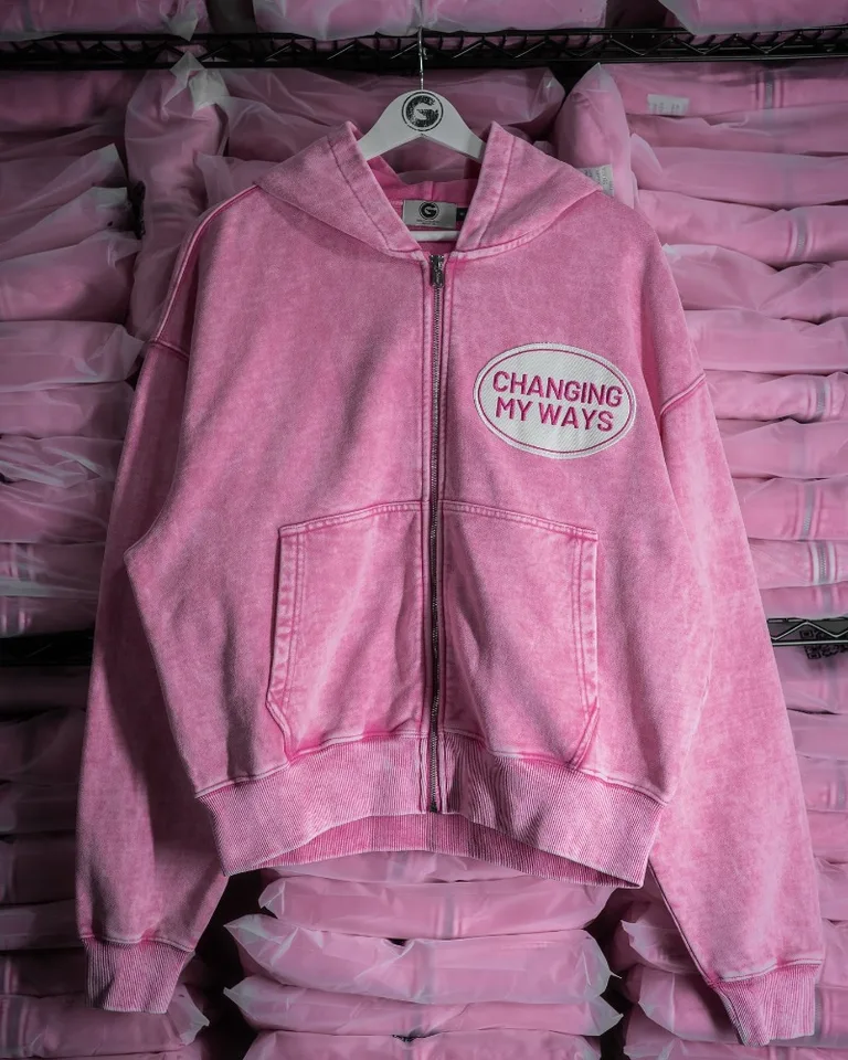 Jeseň a Winter Street Fashion Brand Retro Pink Letter Print Nadmerná kapucňa Y2K Travel Casy Casy Loose VestSile Mikina