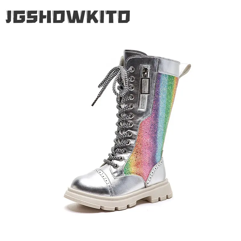 Jeseň a zima 2023 Nové detské módne topánky Soft Soft Sole British Style Cool Farebná úzka kapela všestranné topánky