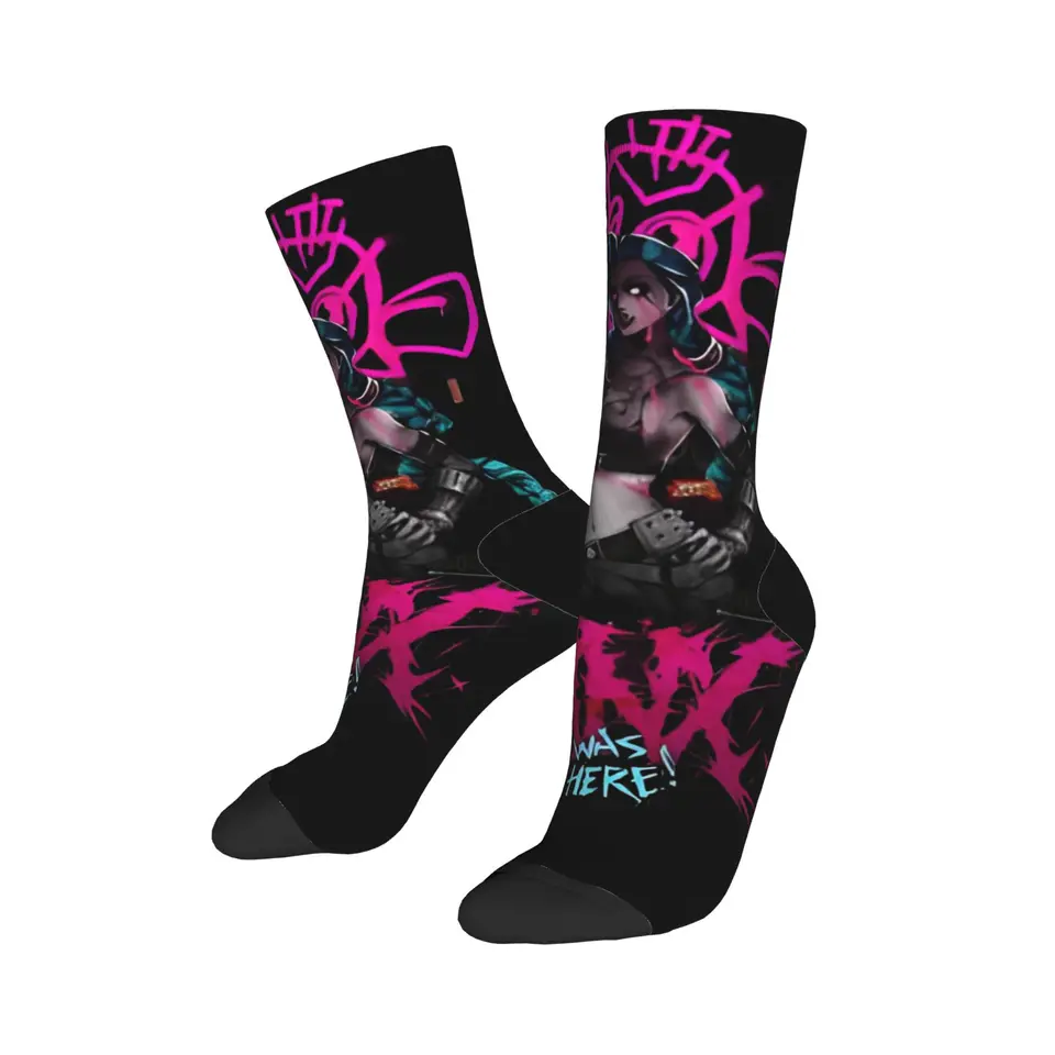 Jeseň zima retro unisex Arcane ligy ponožky jinx pot absorbujúce skateboardové ponožky
