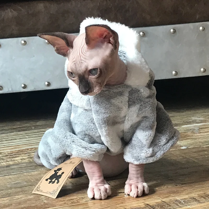 Jeseň zima Teplý mačkový kostým pre mačky pre mačky Soft fleece psie mačacie oblečenie Kedi Katten Mastomas Obliekanie Pullovs ropa para gato