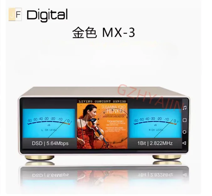 JF Digital MX-3 Android 10.0 WiFi HDD HHD Audio HIFI Player 32BIT/348KHZ DSD512 BT5.0 Prijímač USB Coaxiálny výstup I2S IIS